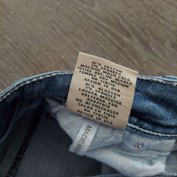 Grace in LA Boot Cut Embellished Jeans 3/25 - Picture 7 of 11